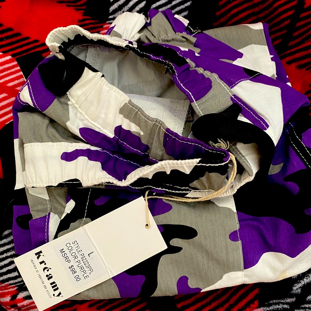 Limited edition Kreamy Purple camo pants